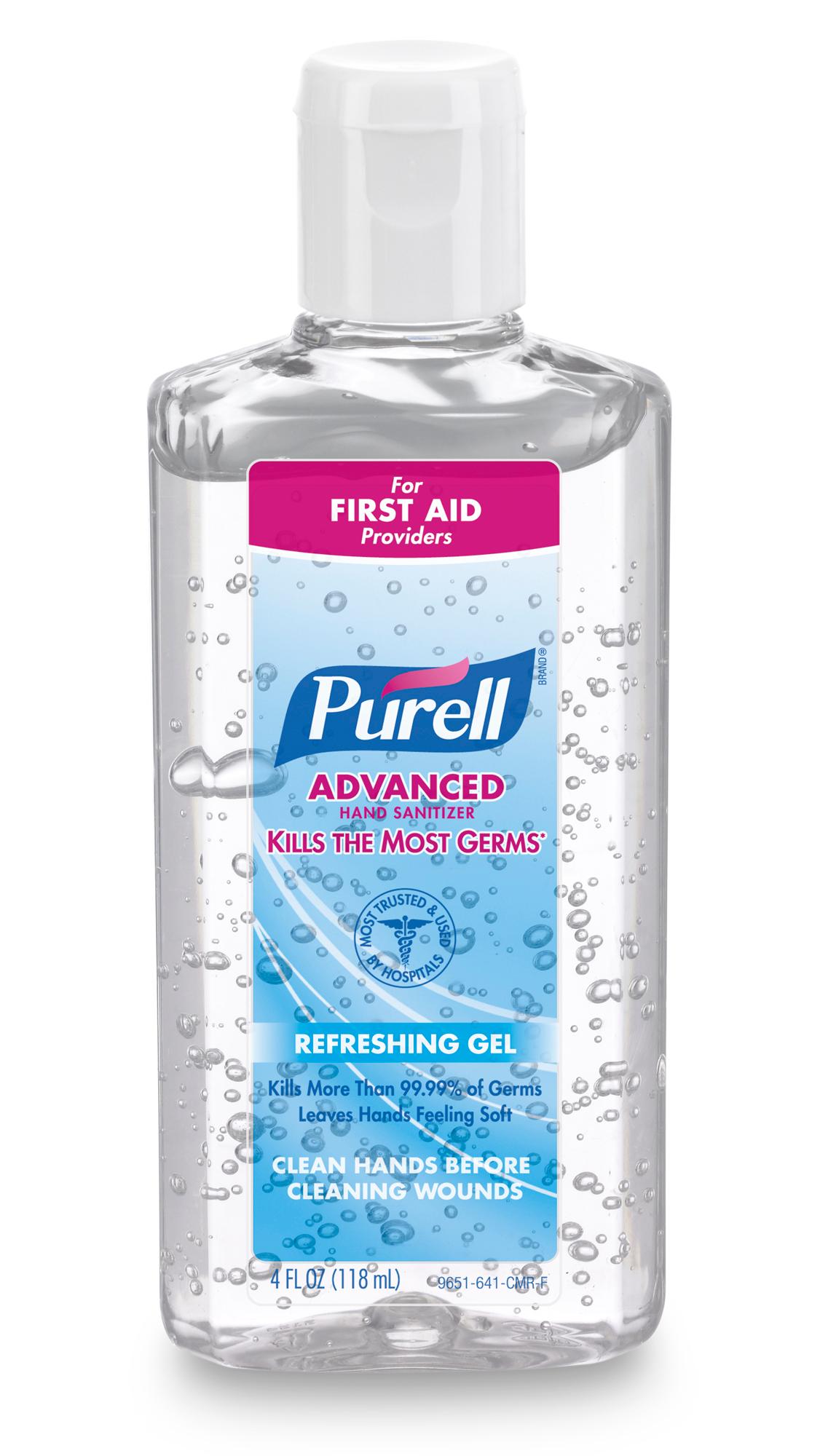Purell® Hand Sanitizer Gel 4 FLOZ 1.1X2.13X5.44 IN Clean Scent 70% Ethyl Alcohol 24/Case