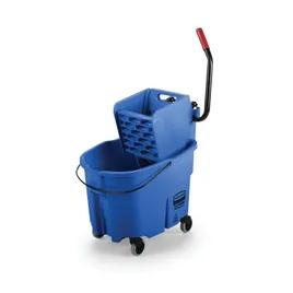 WaveBrake® Mop Bucket & Wringer 35 QT Plastic Blue Side Press 1/Each