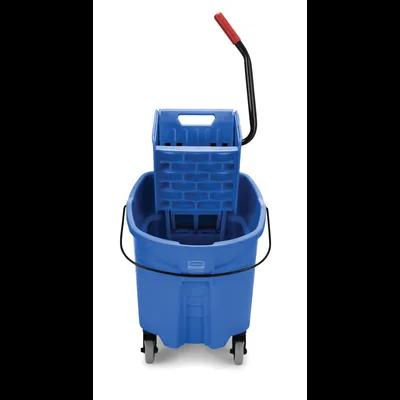 WaveBrake® Mop Bucket & Wringer 20.31X16.44X21.63 IN 35 QT Plastic Blue Side Press 1/Each