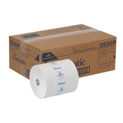 Cormatic® Roll Paper Towel 8.25X8.25 IN 700 FT 1PLY White Standard Roll 933 Sheets/Roll 6 Rolls/Case 5598 Sheets/Case