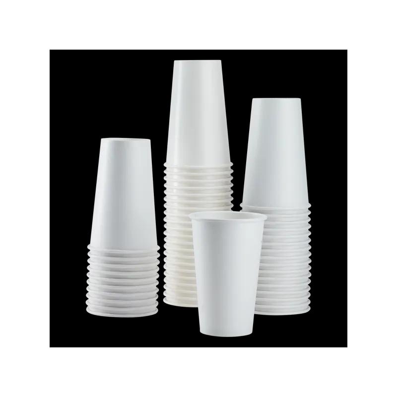 Karat® Cold Cup 16 OZ Double Wall Poly-Coated Paper White 90MM 1000/Case