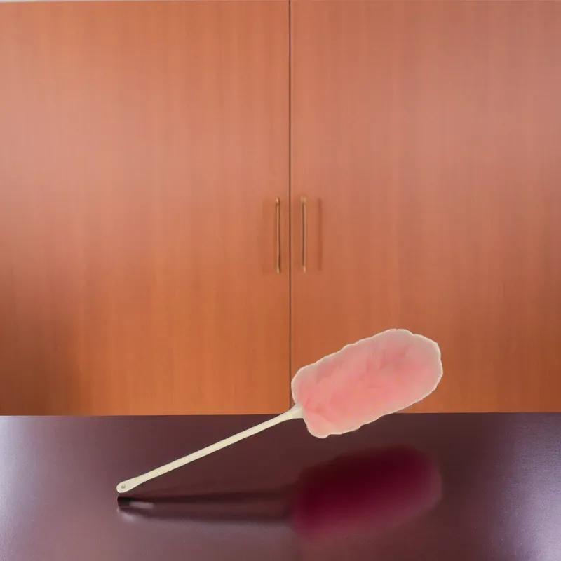 Duster 12 IN Pink With Handle Reusable Pom 1/Each