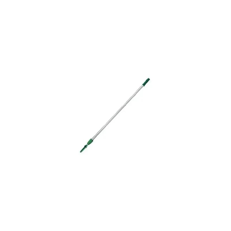 Mop Handle 10 IN Silver Green Aluminum Plastic Ergonomic Handle 2-Pole 1/Each