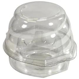 Cupcake Hinged Container With Dome Lid 4X4.375X3.125 IN Plastic Clear Square 300/Case
