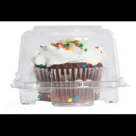 Cupcake Hinged Container With Dome Lid 4X4.375X3.125 IN Plastic Clear Square 300/Case