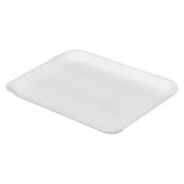 4S Meat Tray 7.25X9.25X0.63 IN Polystyrene Foam White Rectangle 500/Case
