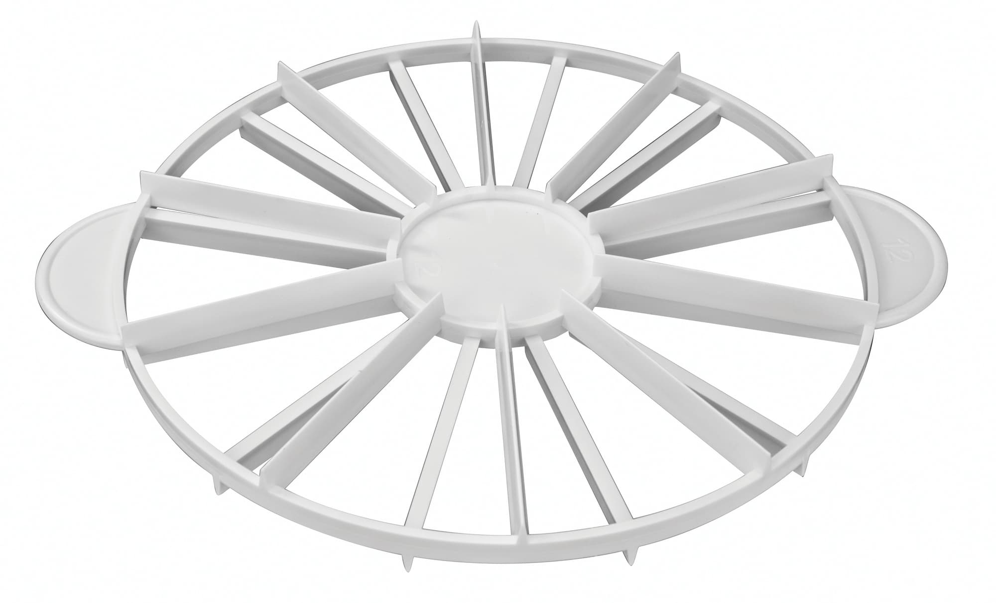 Cake Marker 12.75X10.5X1.0625 IN Plastic White Double Sided 1/Each