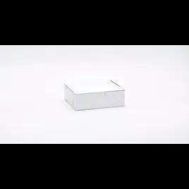 Easy Lock Cake Box 7X6X2.25 IN SUS Paperboard CRB White Rectangle Lock Corner 1-Piece 250/Bundle