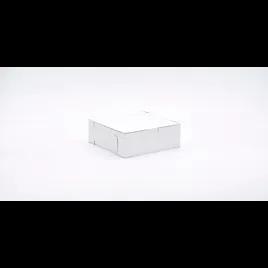 Easy Lock Cake Box 7X7X2.5 IN SUS Paperboard CRB White Square Lock Corner 1-Piece 250/Bundle