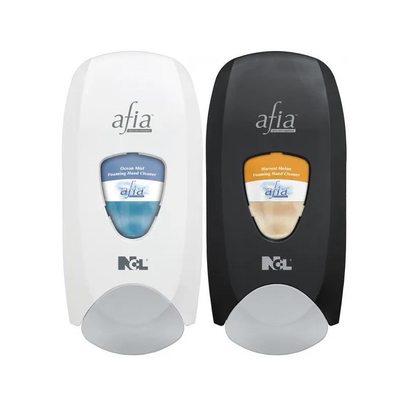 Afia Hand Sanitizer & Soap Dispenser Foam 1250 mL Black Manual Surface Mount 1/Each