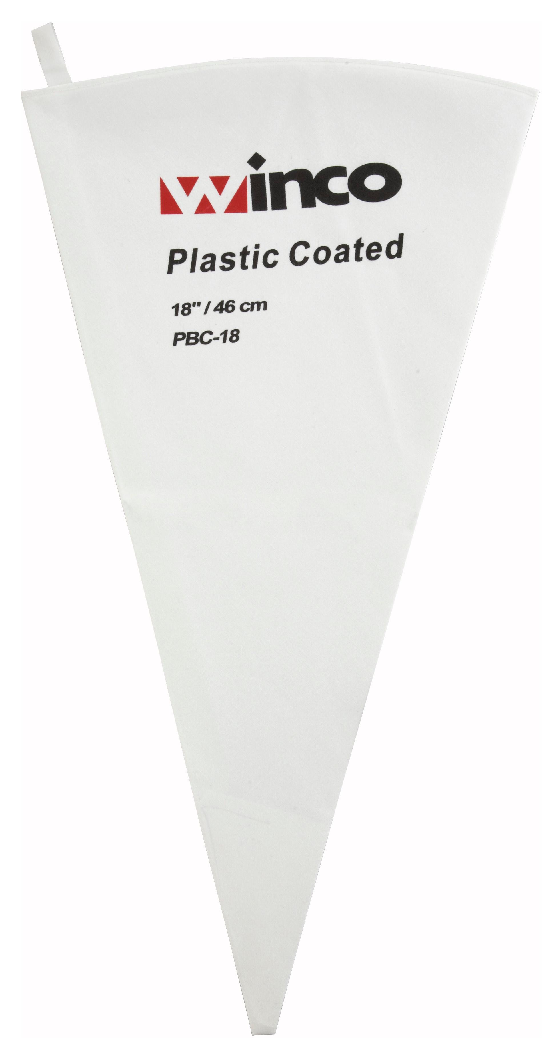 Piping & Pastry Bag 18 IN Cotton Clear Plastic Coated 1/Each