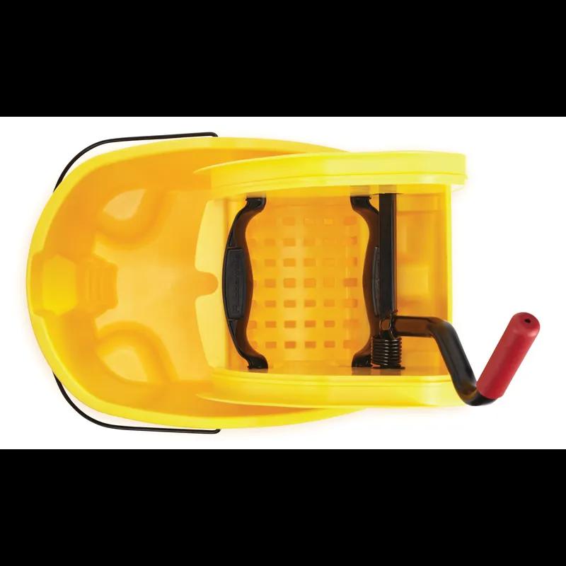 WaveBrake® Mop Bucket & Wringer 35 QT Plastic Black Gray Dual Cavity Down Press 1/Case