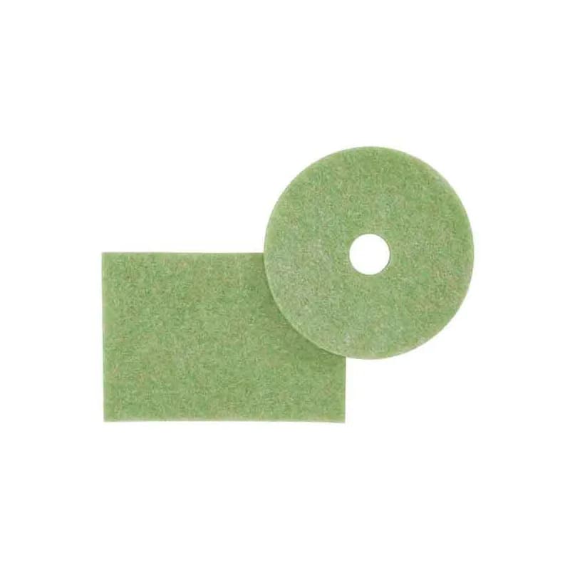 3M™ Scotch-Brite™ TopLine 5000 Cleaning Pad 20X1 IN Green Non-Woven Polyester Fiber 175-600 RPM Center Hole 5/Case