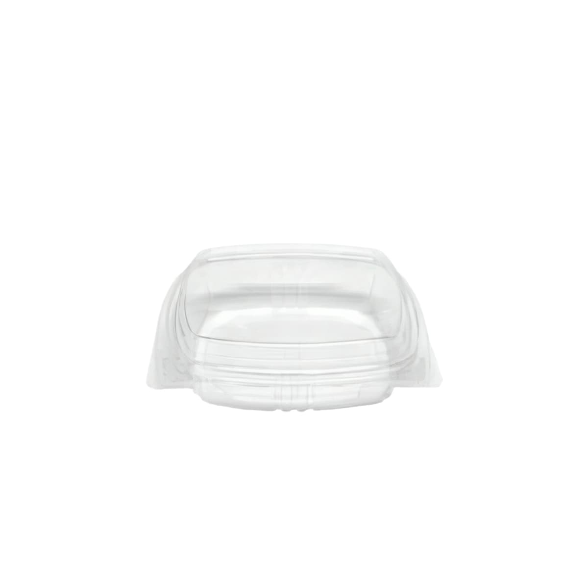 Deli Container Hinged With Dome Lid 8 OZ RPET Clear Square Tall 200/Case
