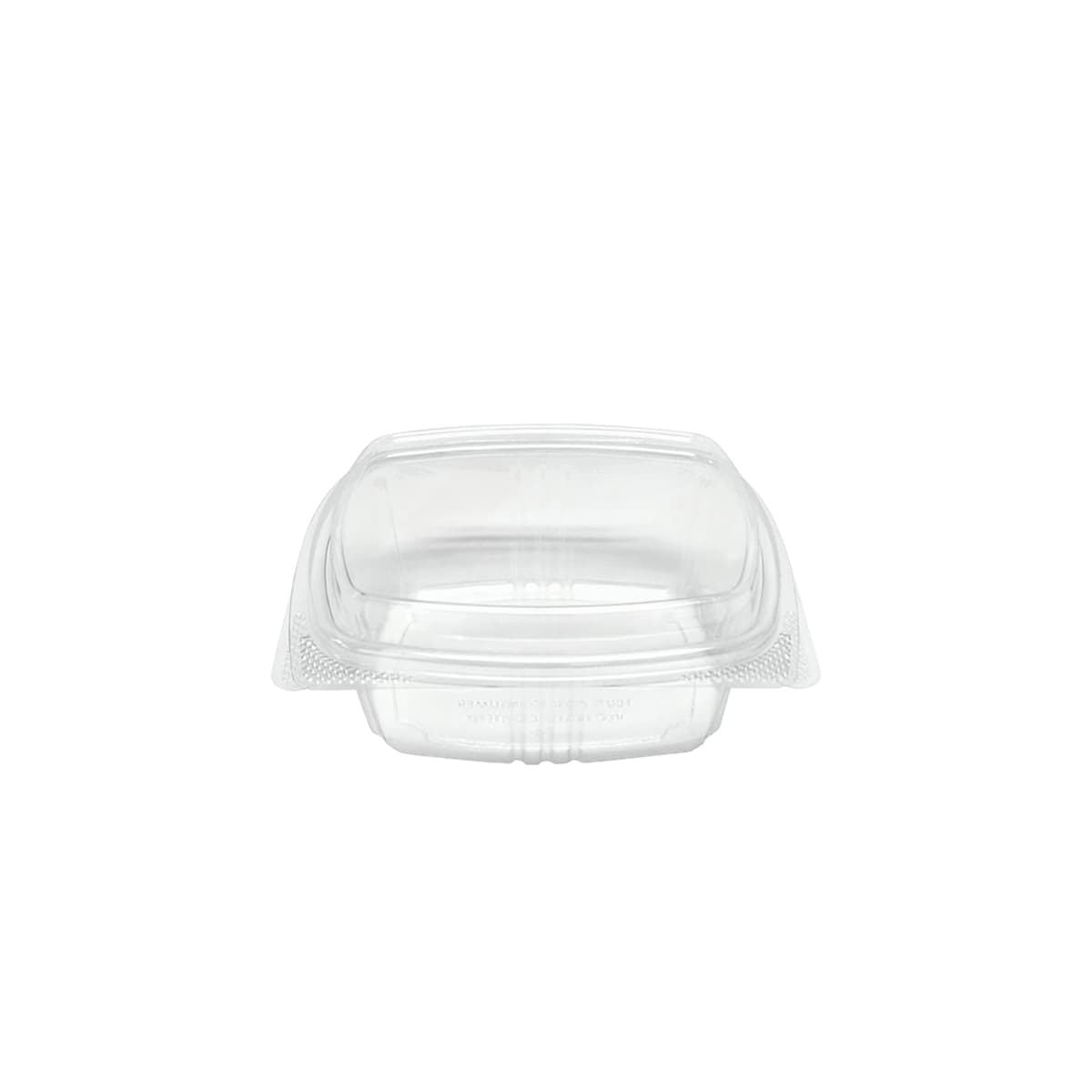 Deli Container Hinged With Dome Lid 12 OZ RPET Clear Square Tall 200/Case