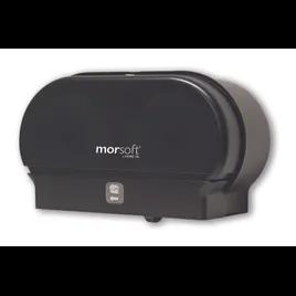 Morsoft® Toilet Paper Dispenser Plastic Black Pearl 2-Roll Small Core 1/Each