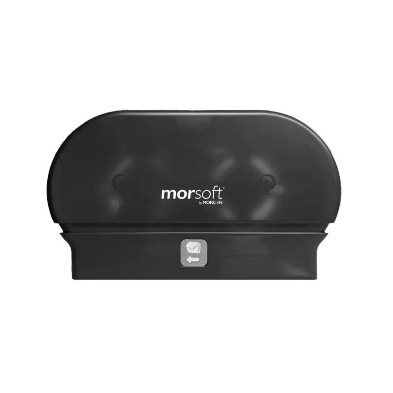 Morsoft® Toilet Paper Dispenser Plastic Black Pearl 2-Roll Small Core 1/Each