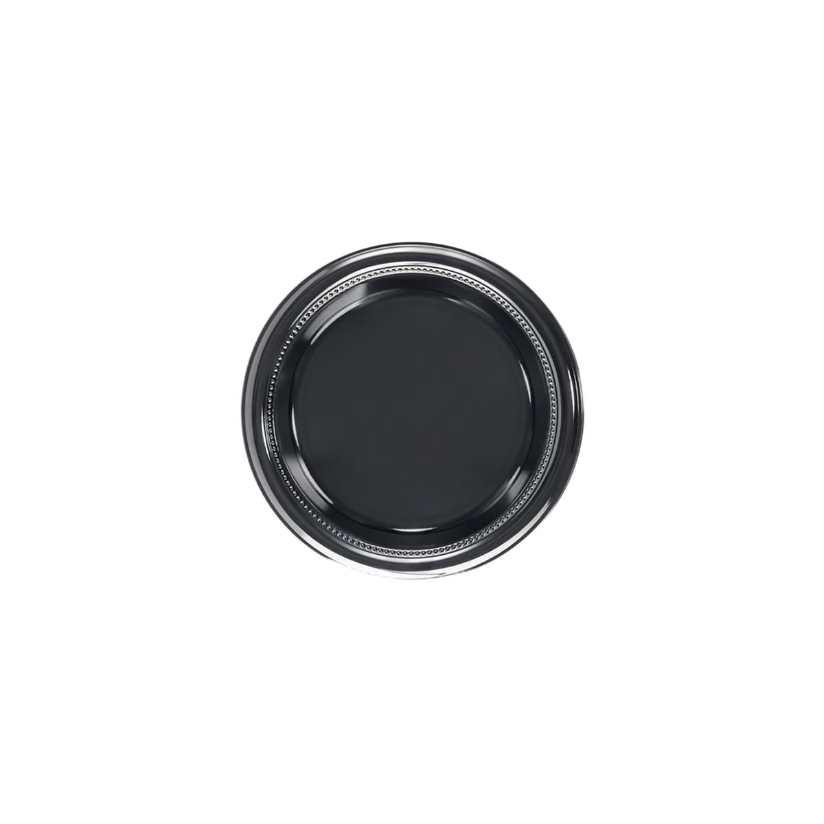 Plate 9 IN HIPS Black Round 500/Case
