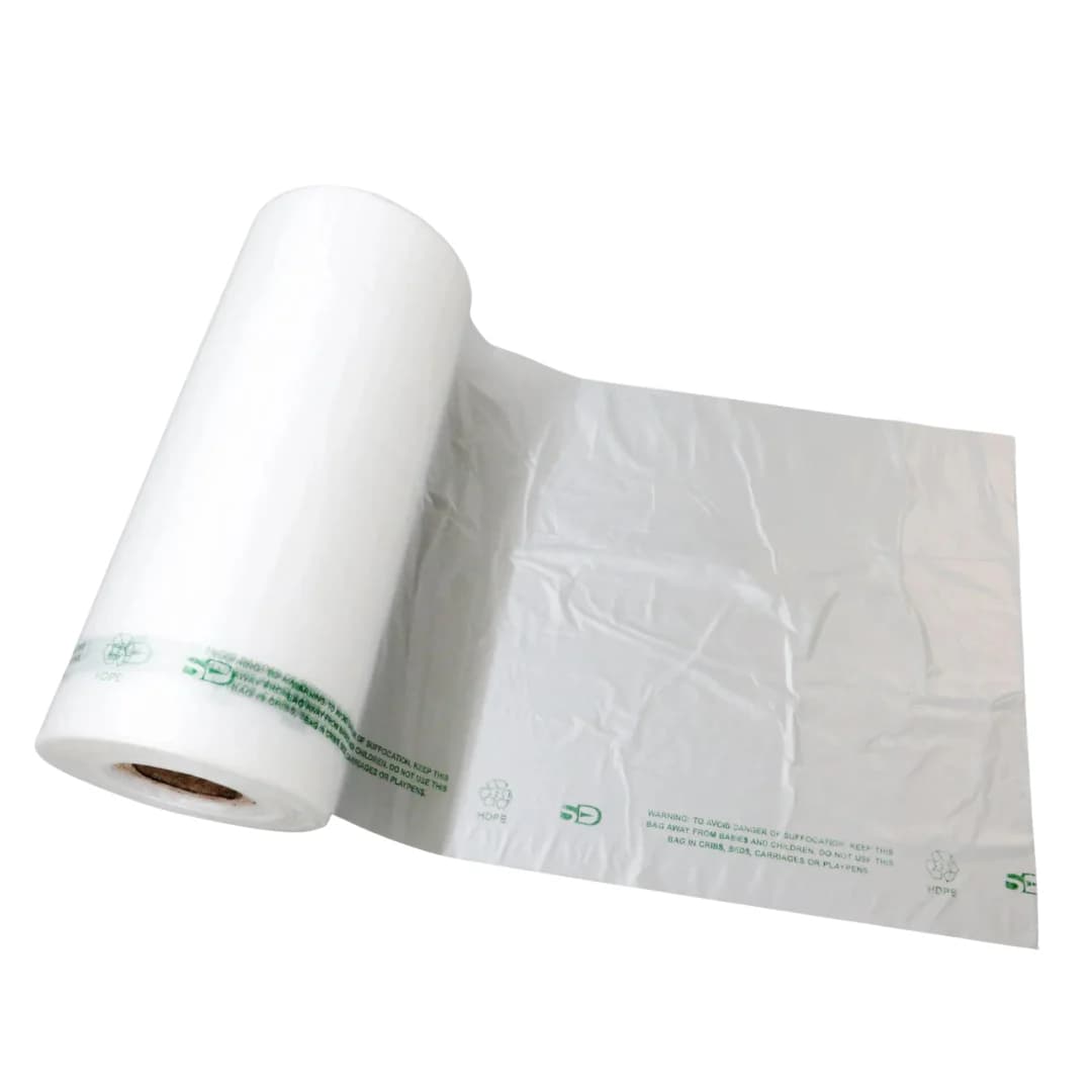 Produce Bag 12X20 IN High-Density Polyethylene (HDPE) 16.5# 11MIC Clear Childwarning 2400/Case