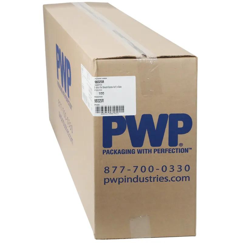 Cake Container & Lid Combo 9X3.25 IN PET Black Clear Tall Smooth 100/Case