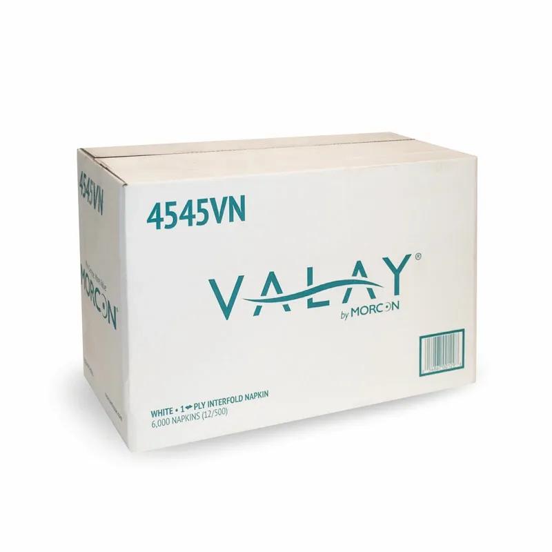 Valay® Dispenser Napkins 6.5X10.25 IN White 1PLY Interfold 6000/Case