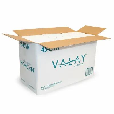 Valay® Dispenser Napkins 6.5X10.25 IN White 1PLY Interfold 6000/Case