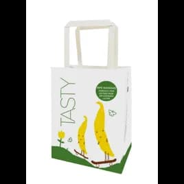 Home-Toter® Banana Bag Paper White Yellow Tote 500/Case