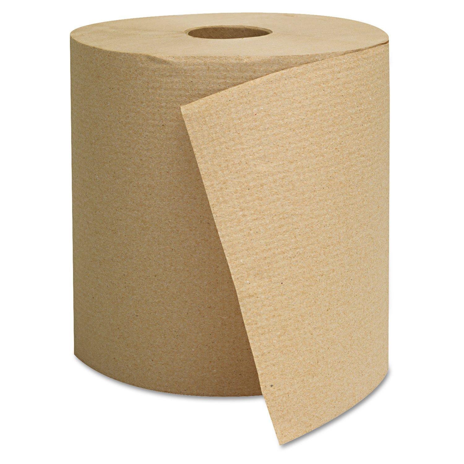 Roll Paper Towel 8IN X800FT Kraft 6/Case