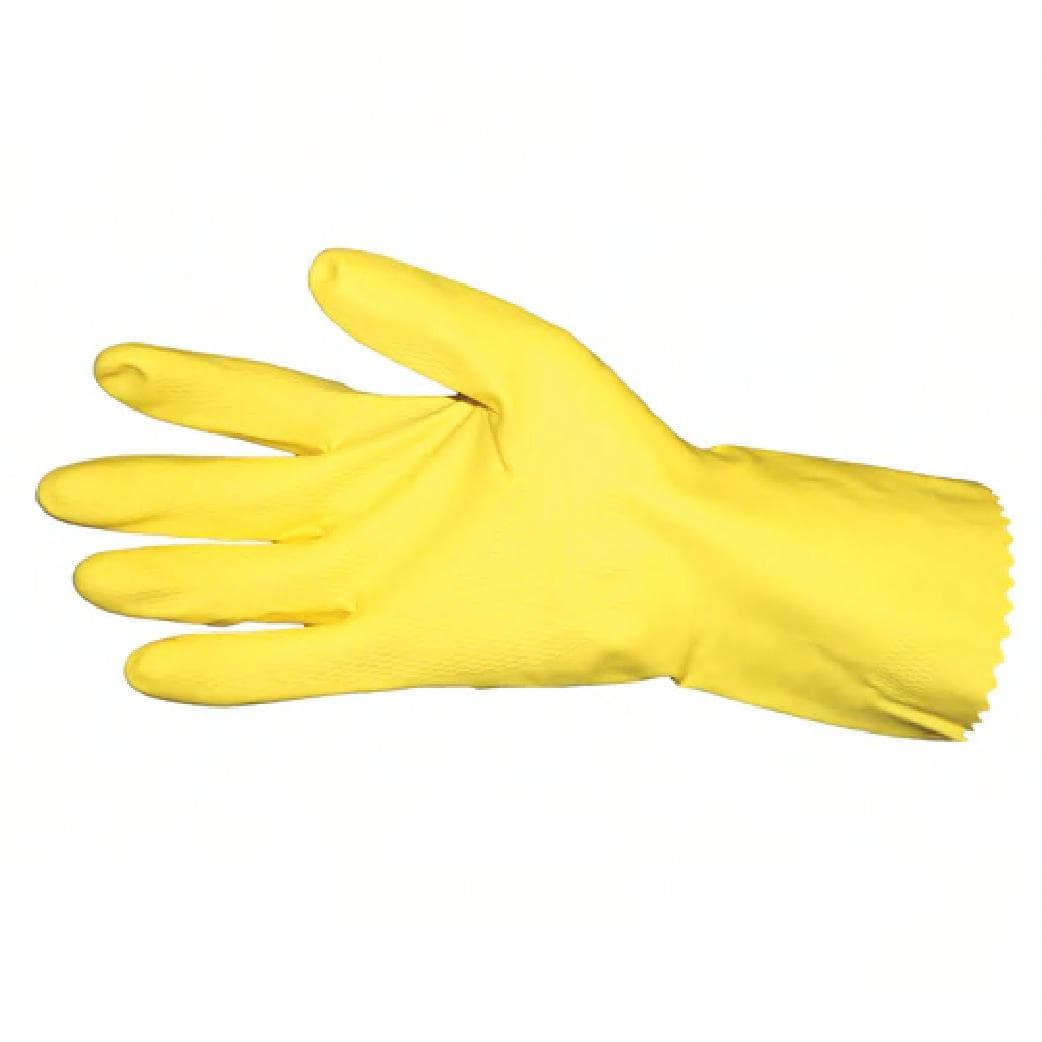 Pro-Guard® Gloves XL 12 IN Yellow Medium Weight Latex Flock Lined Embossed Grip 1/Dozen
