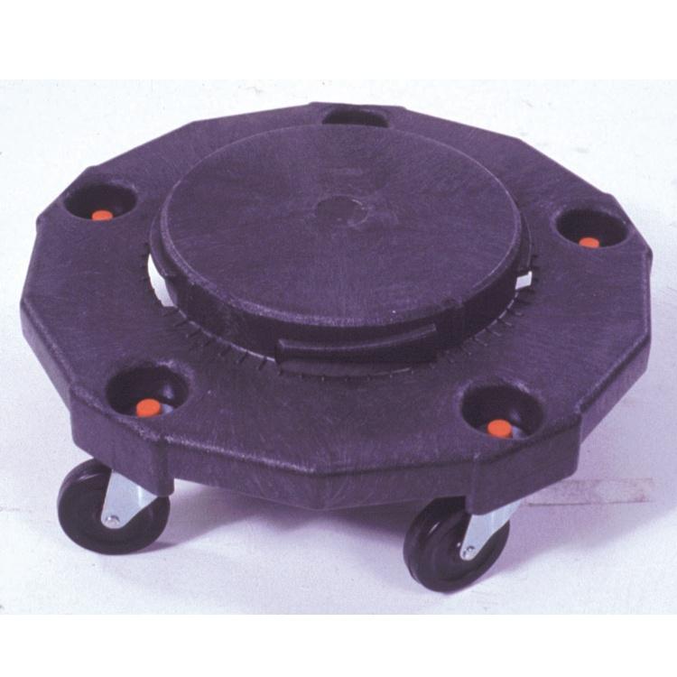 Refuse Container Utility Dolly Gator Containers 17.75X17.85X6.40 IN Black Plastic 1/Each