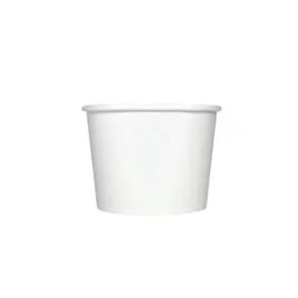 Karat® Food Container Base 12 OZ Double Wall Poly-Coated Paper White 1000/Case
