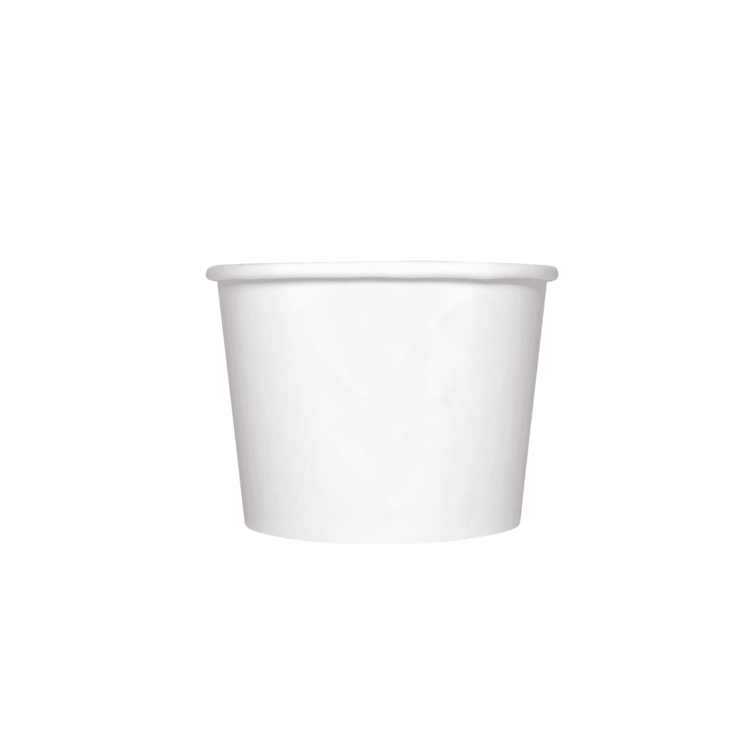 Karat® Food Container Base 12 OZ Double Wall Poly-Coated Paper White 1000/Case