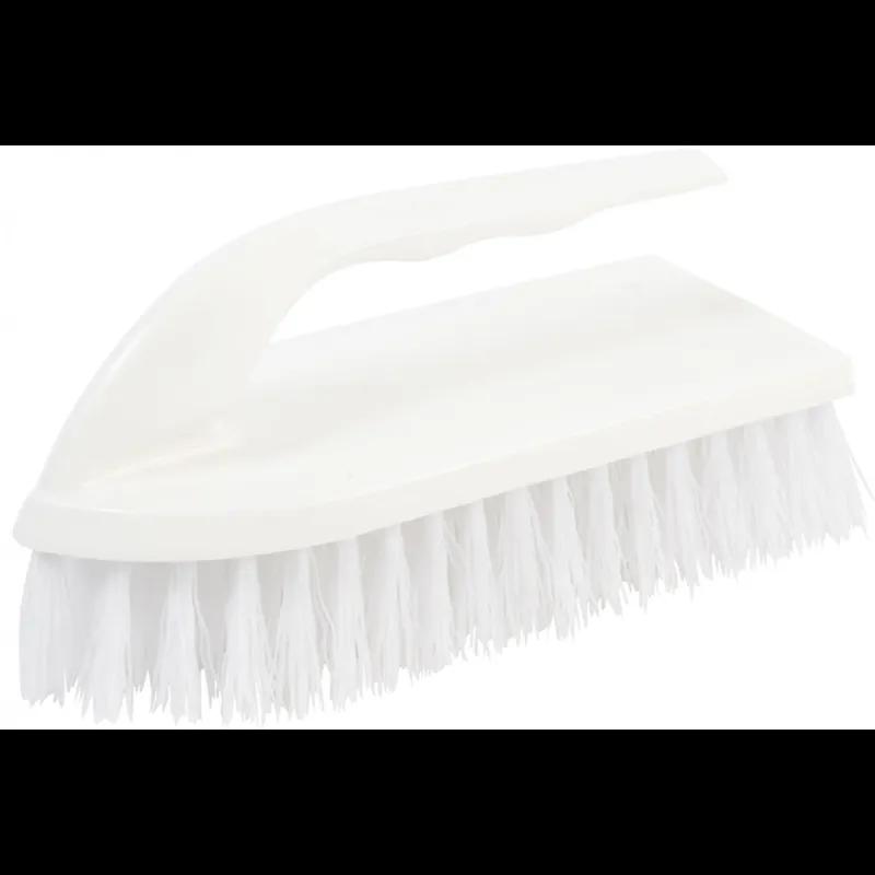 Scrub Brush Plastic White Iron Handle 1/Each