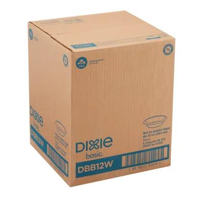 Dixie® Basic Bowl 12 OZ Paper White Lightweight 1000/Case
