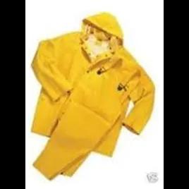Rain Jacket, Hood & Overalls Medium (MED) Yellow 1/Each