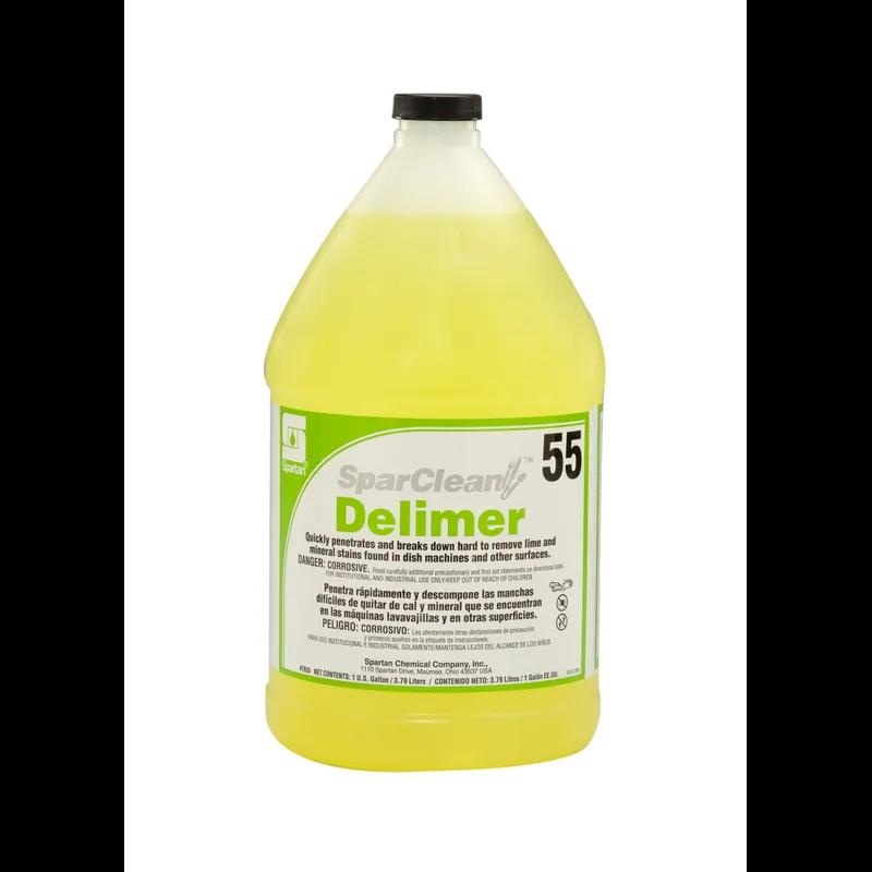 SparClean® Delimer 55 Unscented Delimer & Descaler 1 GAL Dishmachine Acidic 4/Case
