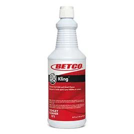 Kling Mint-Wintergreen Toilet Bowl Cleaner 32 OZ High Acid RTU Liquid 9% Hydrochloric Acid 12/Case