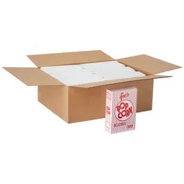 Dixie® Popcorn Take-Out Box Base 2.125X5.625X8.5 IN Paperboard Red White Stock Print Rectangle 500/Case