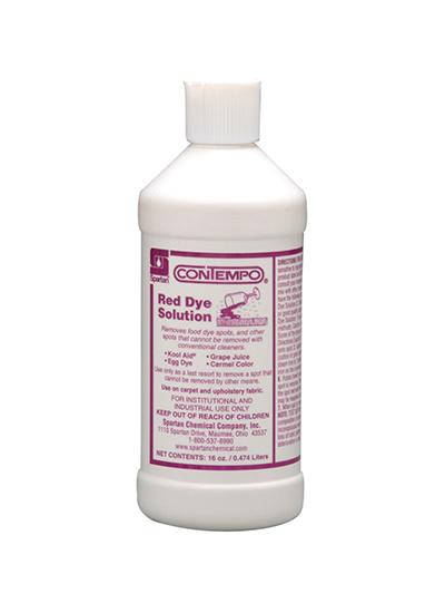 Contempo® Red Dye Solution Unscented Stain Remover 16 FLOZ Alkaline RTU 12/Case
