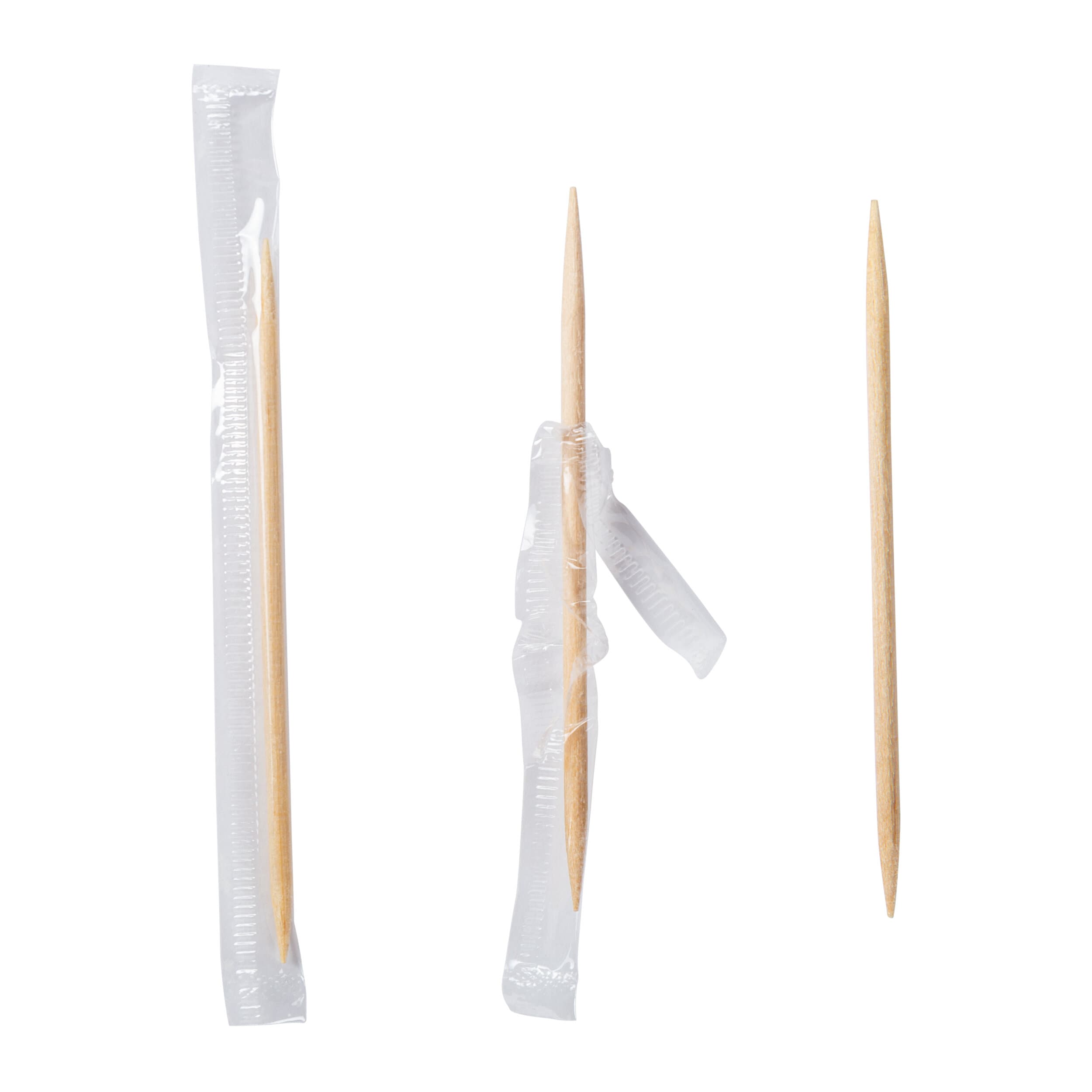 Toothpick Wood Individually Wrapped 1000 Count/Pack 15 Packs/Case 15000 Count/Case