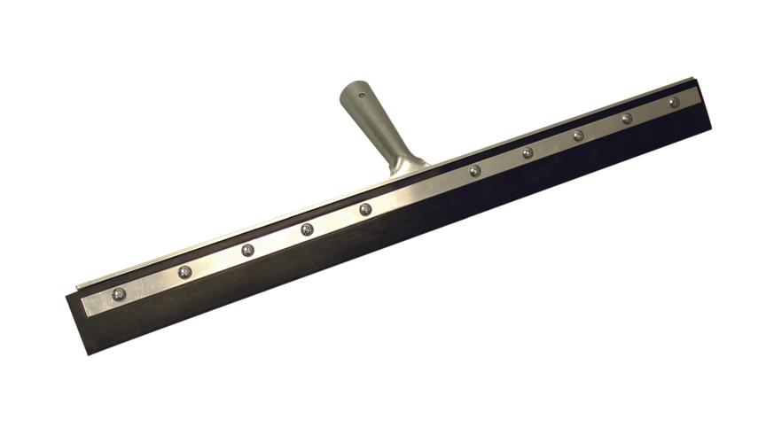 O-Cedar® Floor Squeegee Rubber Galvanized Steel Straight Tapered Open Handle 1/Each