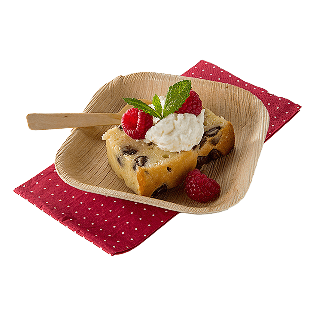 Plate 5X5 IN Palm Leaf Square 100/Case