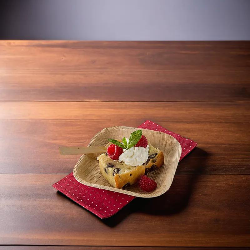 Plate 5X5 IN Palm Leaf Square 100/Case