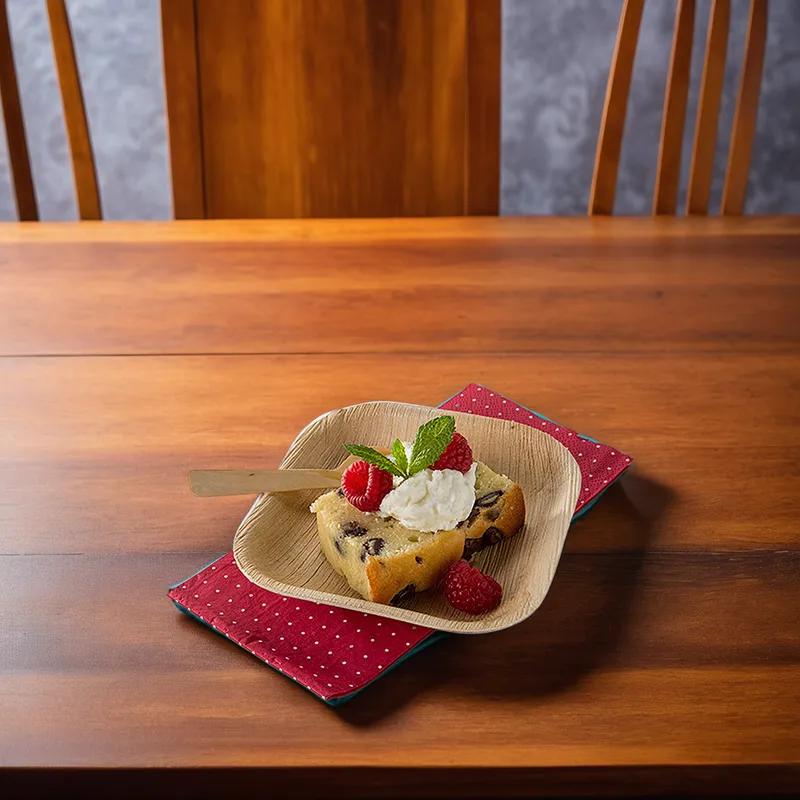 Plate 5X5 IN Palm Leaf Square 100/Case