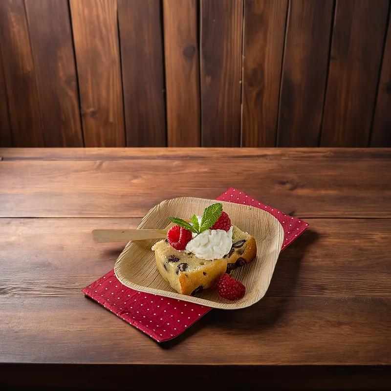 Plate 5X5 IN Palm Leaf Square 100/Case