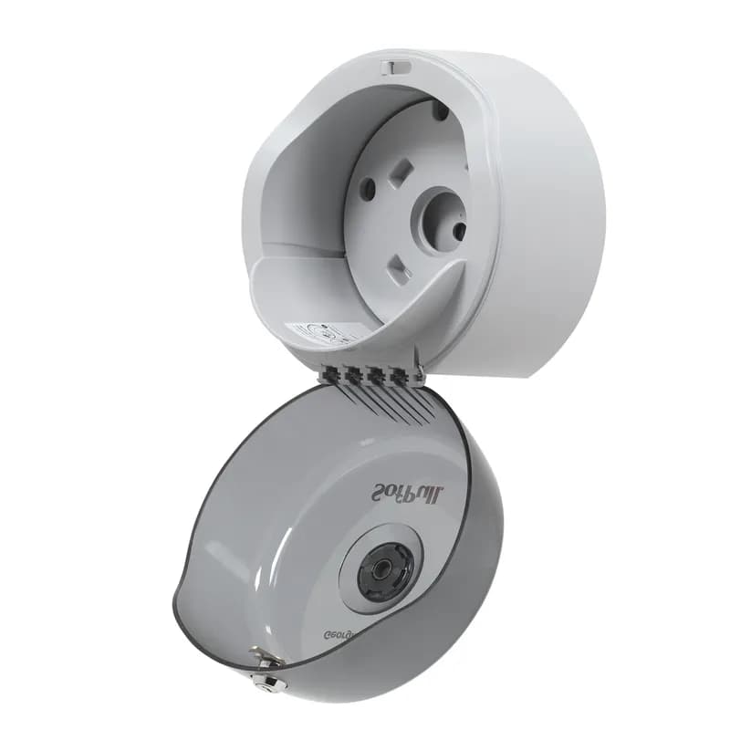 Sofpull® Toilet Paper Dispenser 7X8.75X9 IN PC Smoke Gray Centerpull Mini Single 1/Each
