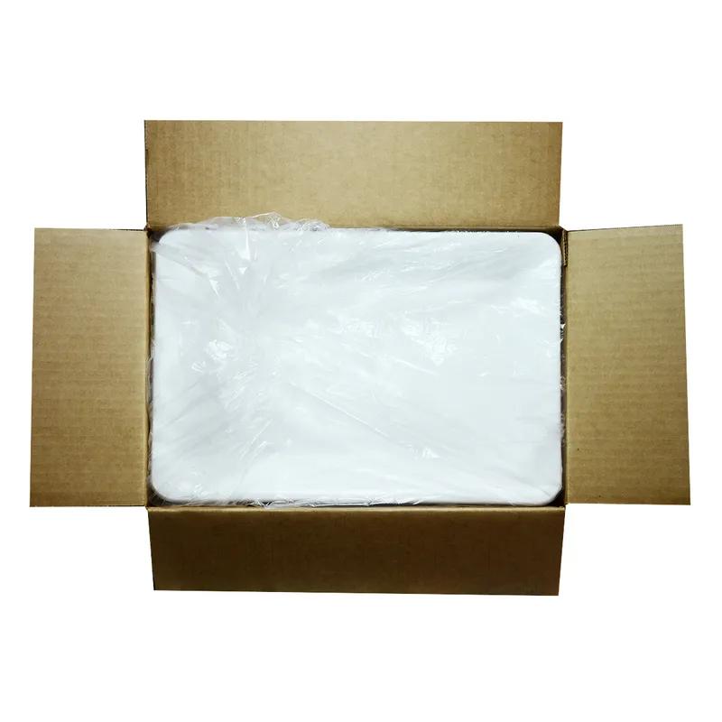 Serving Tray 14X10 IN PS White Rectangle 25/Case