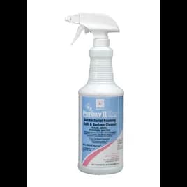 Peroxy II fbc® Caribbean Fragrance Restroom Cleaner One-Step Disinfectant 1 QT Multi Surface Acidic RTU Hydrogen Peroxide Antibacterial 12/Case
