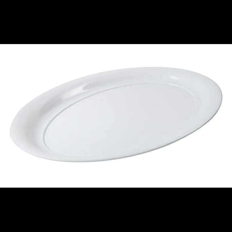 Serving Tray 16X11 IN PS White Oval 25/Case