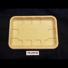 Take-Out Container Base 8X5.75X0.6 IN Pulp Fiber Kraft Rectangle 500/Case